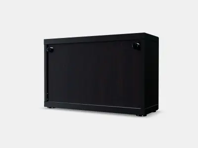BESTA Shelf unit with door 37 Low-poly 3D model