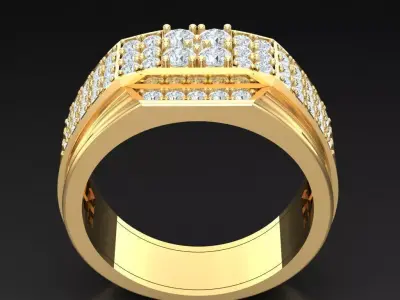Luxury Men Rings Designs 4MR065 3D print model