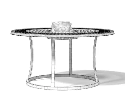 Barbecue Table 3D Model 3D model