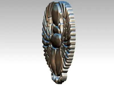 Scarab relief artifact 3D print model