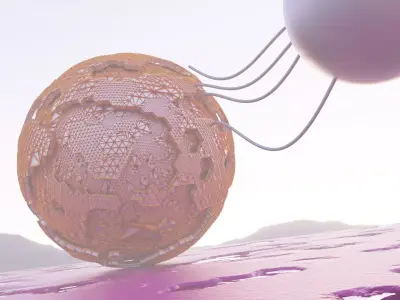 Sci-Fi Alien Landscape 3D model