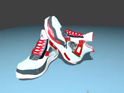 Jordan sneakers shoes  Low-poly 3D model