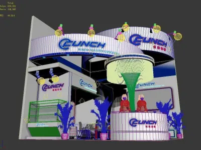 Showroom - Area -6X6-3DMAX2009-022 3D model