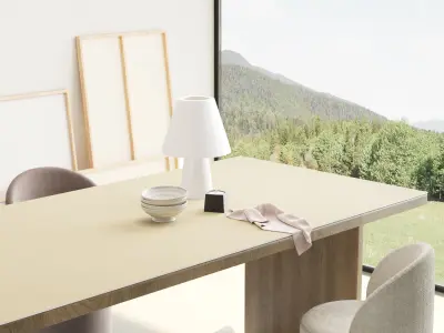 Industrial Living Interior scene 3D model 3D model