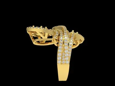 Diamond Ring 007 3D print model