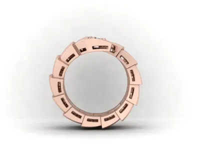 Snake ring bul 02 3D print model