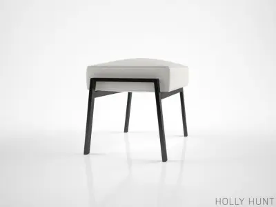 Holly Hunt Stilt Coupe Ottoman 3D model