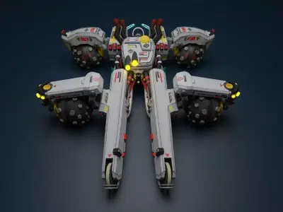 Sci Fi concept car 3D model