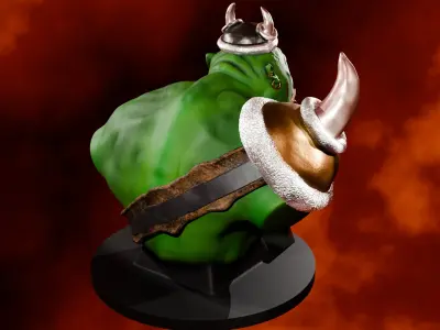 Ork bust PRINTABLE 3D modell 3D model