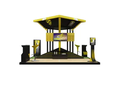Booth Exhibition Stand a616a 3D model