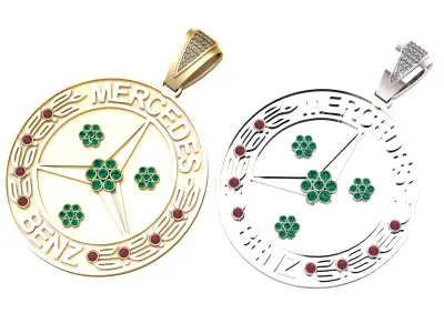 MERCEDES BENZ LOGO PENDANT 3D PRINTABLE MODEL 3D print model