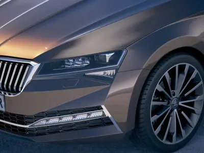 Skoda Superb 2020 3D model