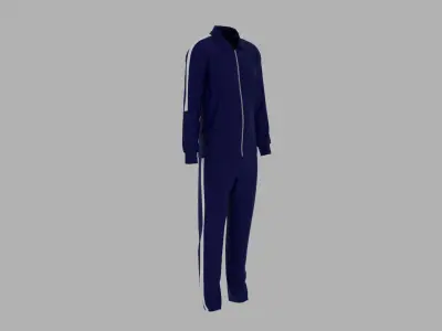 Sport Suit Low-poly 3D model 18
