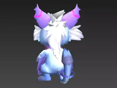 flying squirrel Low-poly 3D model