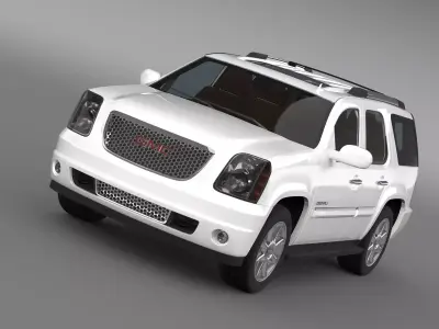 GMC Yukon Denali flex fuel 2014 3D model