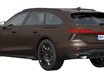 Audi A6 Avant s-line 2026 3D model