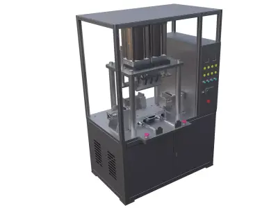 Engine cylinder head airtightness testing equipment 3D model