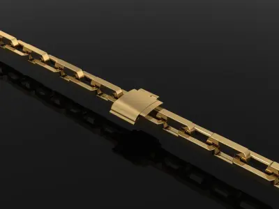 DAINTY HERMES LINK BRACELET NECKLACE 3D print model