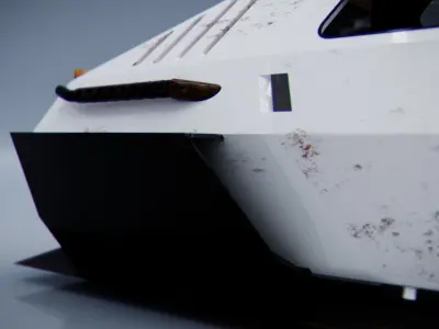 Flying car Free 3D model