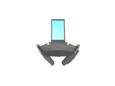 Future Car v1 001 Low-poly 3D model