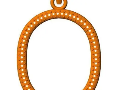 alphabate pendent Free 3D print model