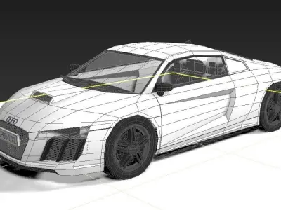 Audi R8 Free 3D print model