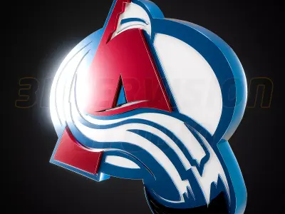 Colorade Avalanche logo - Cinematic - 3D print 3D model