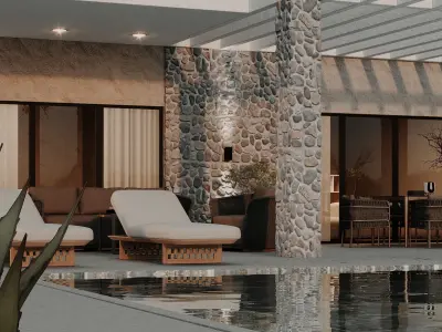 Luxury Bodrum Villa - Modern Architectural  3D model