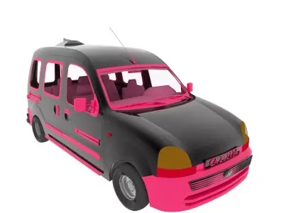 Fantasy Van 3D model