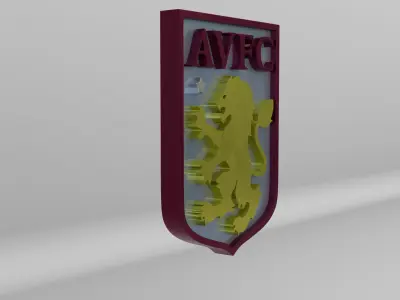 Aston Villa Football Club Logo 3D model