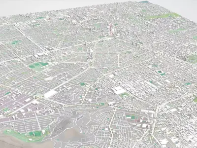 Cityscape Lima Peru 3D model