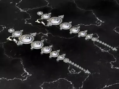 Earrings Monica Bellucci 3D print model