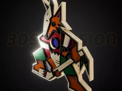Arizona Coyotes logo - Cinematic - 3D print 3D model