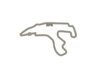 Spa F1 Racing Track 2025 3D print model