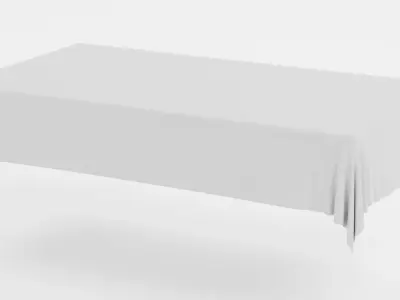 -Tablecloth Rectangular- 3D model