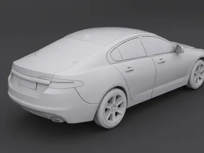 3D CAR Low-poly 3D model
