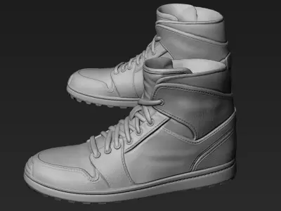 Footwear for 3d Printable Character 2 3D model