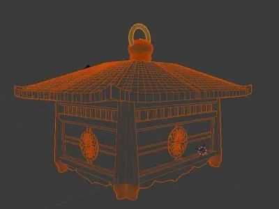 Japanese pendant Free 3D model