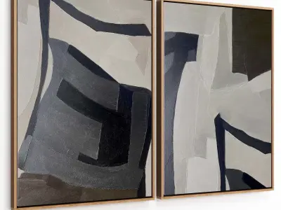 Plaster Two Frame 19 Low-poly 3D model