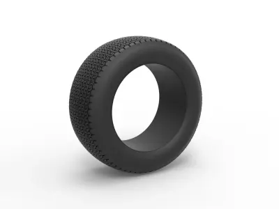 Tire of Dirt Modified stock car V8 Scale 1 to 25 3D print model