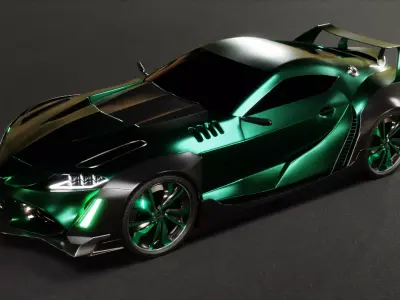 Toyota Supra 3D model from CGTrader - Textured