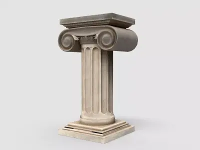 Pillar01 Low-poly 3D model