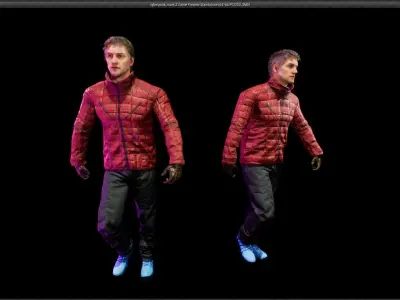 cyberpunk male Z UNREAL ENGINE 4 Low-poly 3D model