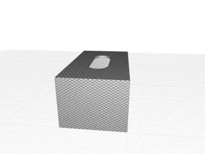 Jimenez Checkered Tissue Box Cover 3D model