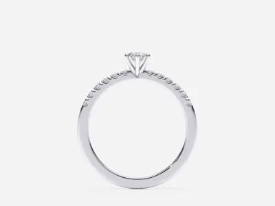 ZDR0156 engagement ring 3D print model