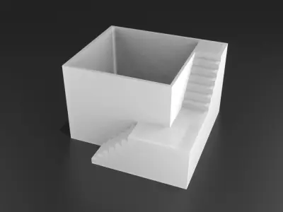 Pack 3 elegant Pot plants vase printable 3D print model