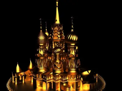 Moscow temple 3D model