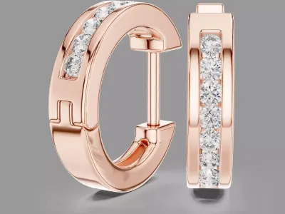  Diamond Hoops 3D print model