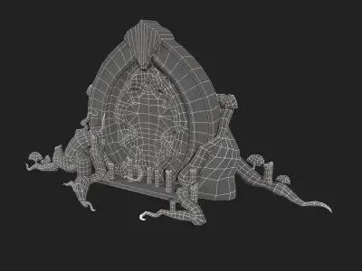 Magic miror  Low-poly 3D model