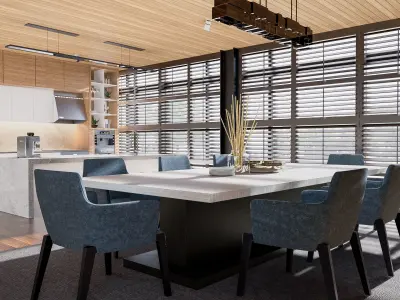 Modern living - B2 3D model